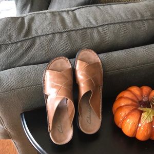 Brown Clark sandals